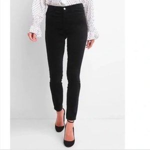 GAP 1969 True Skinny Black Velvet Pants, Regular Length
